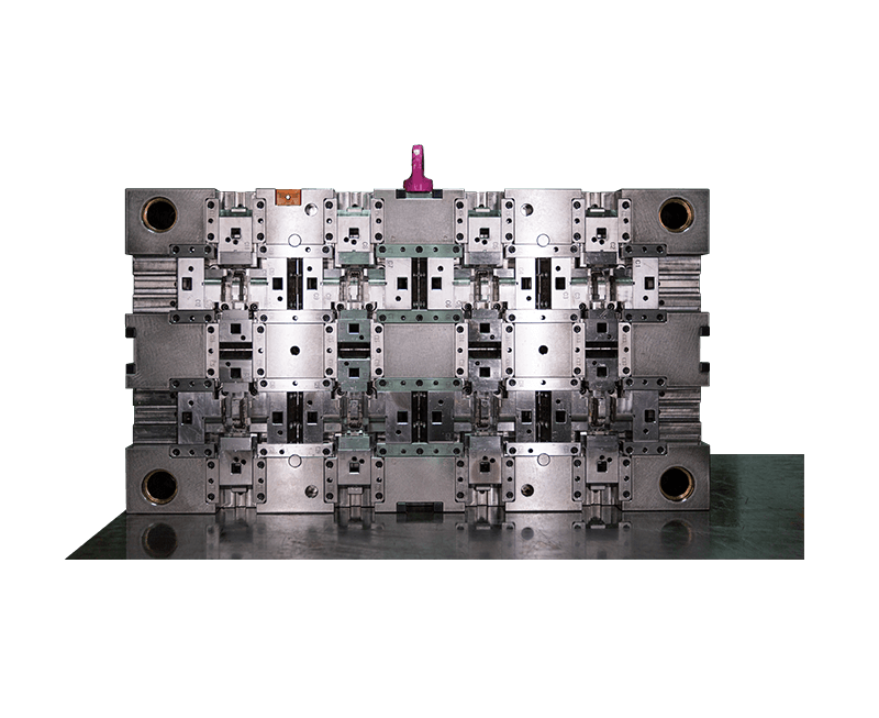 Production of precision injection molded parts